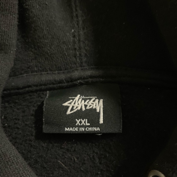Stussy rare hoodie black red logo - Picture 2 of 4